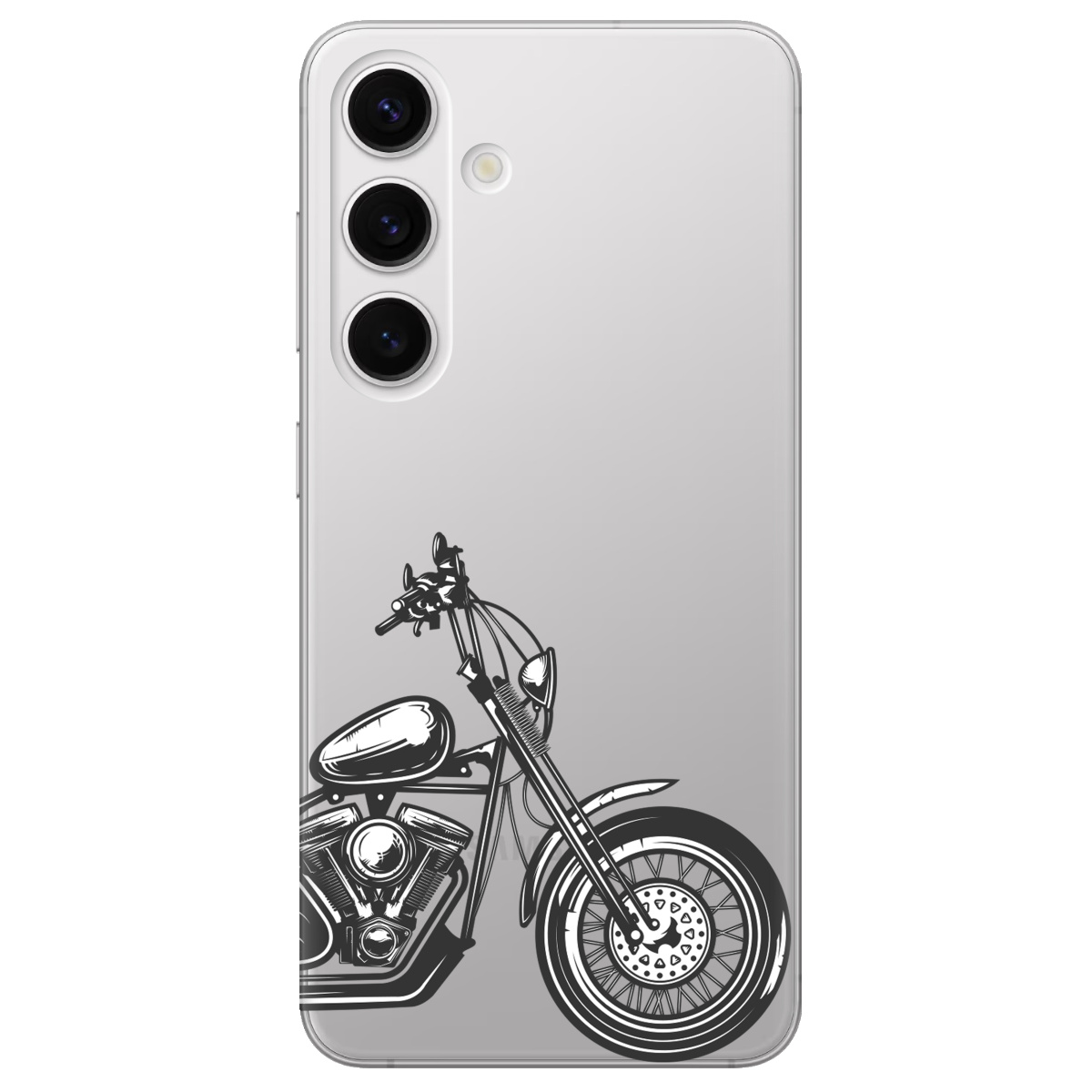 Чехол для Samsung Galaxy S25 Plus прозрачный Железный конь - фото 1 - Чехлы для телефонов