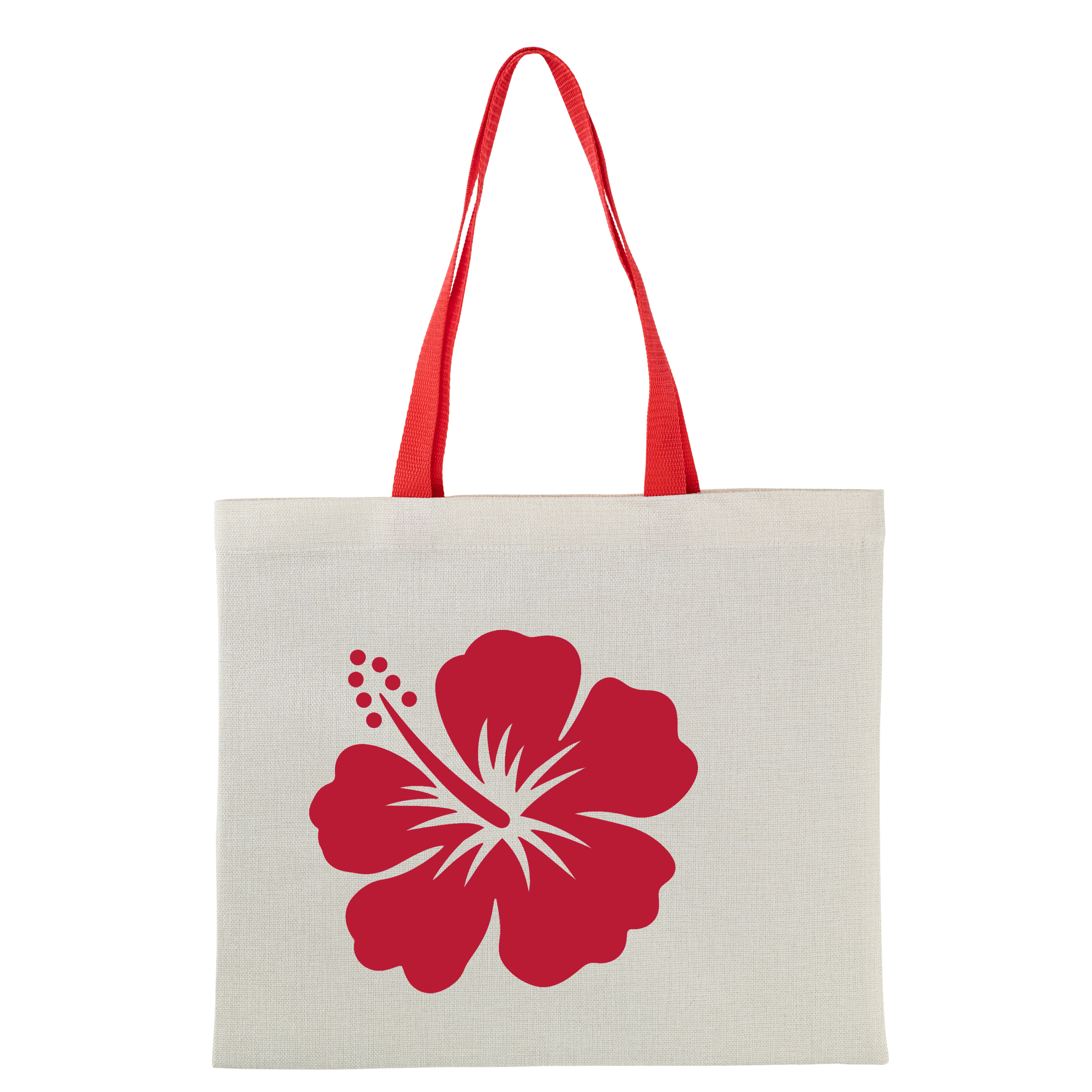 Еко сумка лляна горизонтальна з червоними ручками 40,5*35,5 см Hibiscus - фото 1 Еко сумка лляна горизонтальна з червоними ручками 40,5*35,5 см Hibiscus - фото 1 - Сумки, рюкзаки
