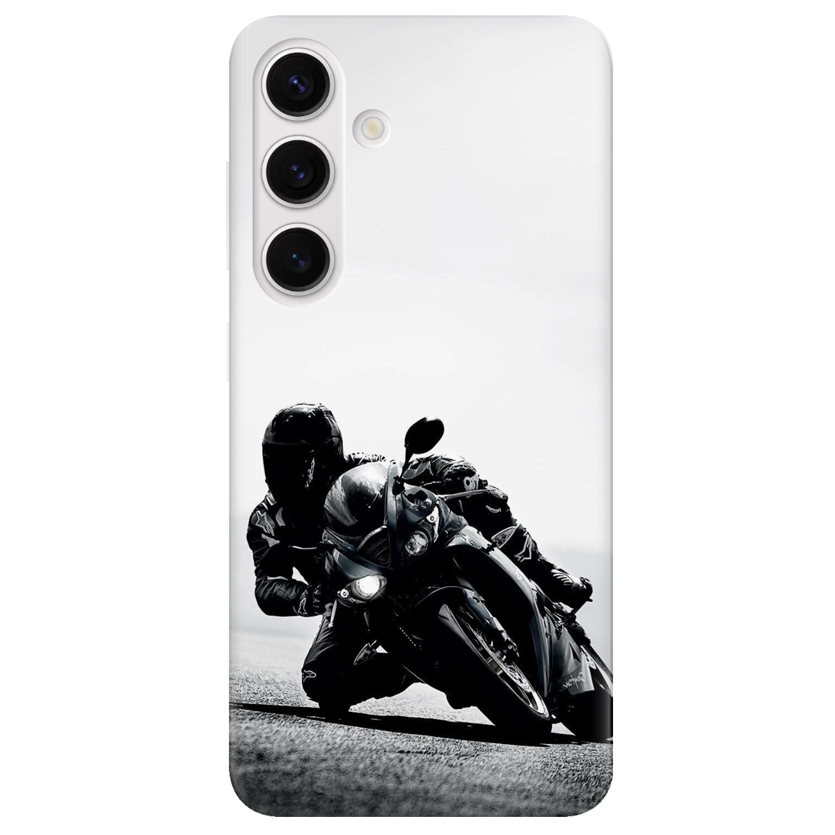 Чехол для Samsung Galaxy S24 Plus прозрачный Крутой заезд - фото 1 - Чехлы для телефонов