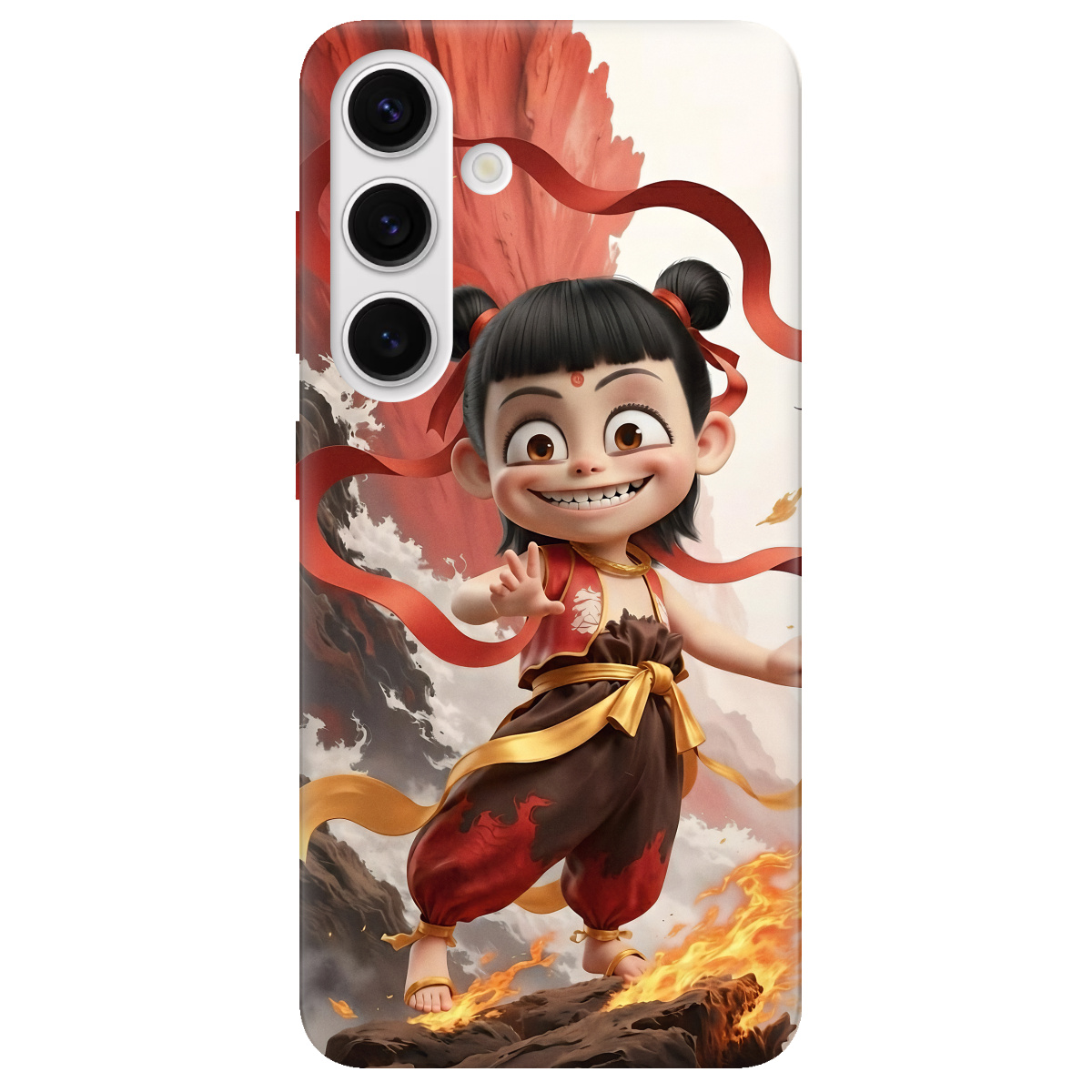 Чехол для Samsung Galaxy S24 Plus прозрачный Огненная Нечжа - фото 1 Чехол для Samsung Galaxy S24 Plus прозрачный Огненная Нечжа - фото 1 - Чехлы для телефонов