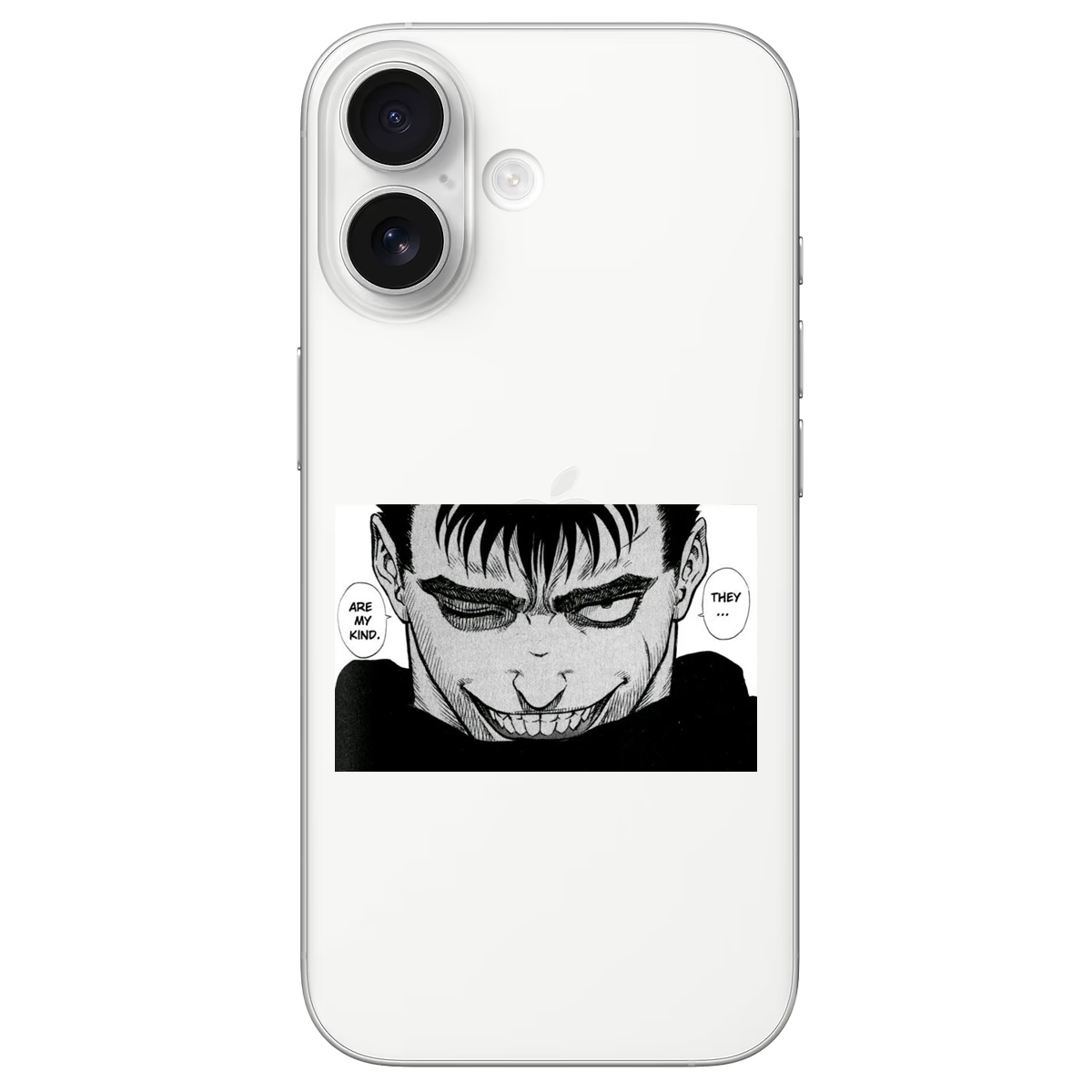 Чехол для Apple iPhone 17 прозрачный Гатс Берсерк Berserk - фото 1 - Чехлы для телефонов