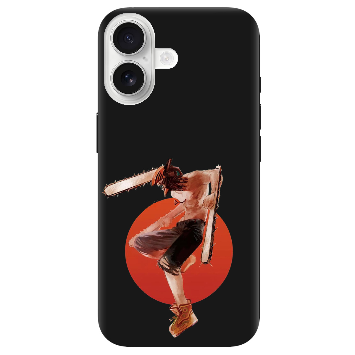 Чехол для Apple iPhone 17 черный матовый soft touch Денджі - фото 1 - Чехлы для телефонов