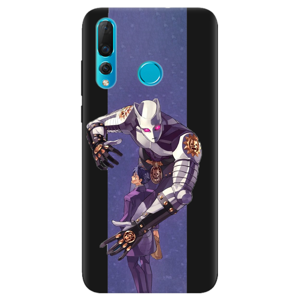 Чехол для Huawei Nova 4 черный матовый soft touch Killer Queen JoJo - фото 1 Чехол для Huawei Nova 4 черный матовый soft touch Killer Queen JoJo - фото 1 - Чехлы для телефонов