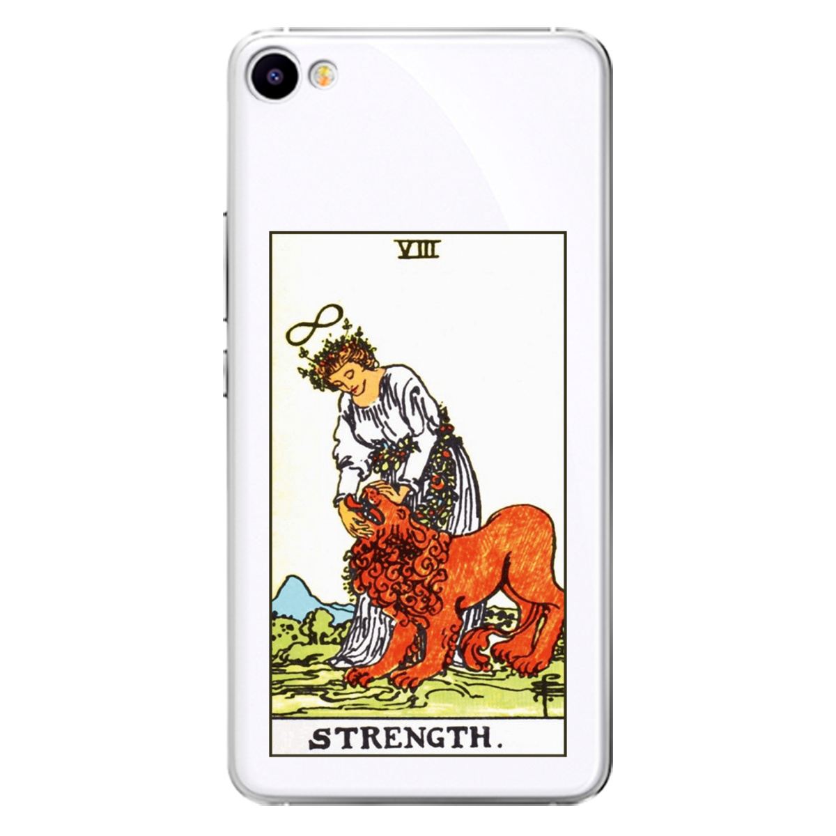 Чохол для Meizu U20 прозорий Таро Сила - фото 1 Чохол для Meizu U20 прозорий Таро Сила - фото 1 - Чохли для телефонів