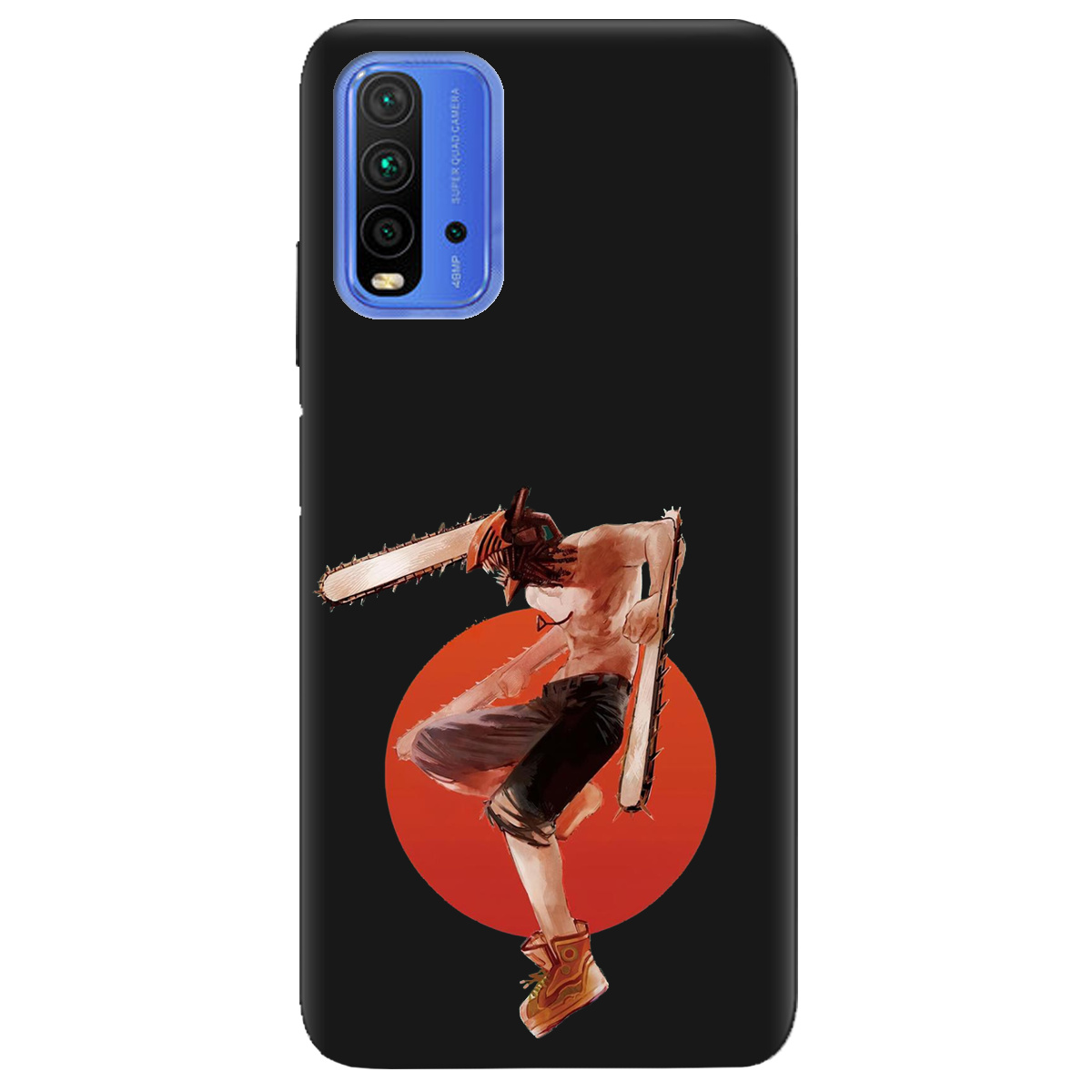 Чохол для Xiaomi Redmi 9 Power чорний матовий soft touch Денджі - фото 1 - Чохли для телефонів