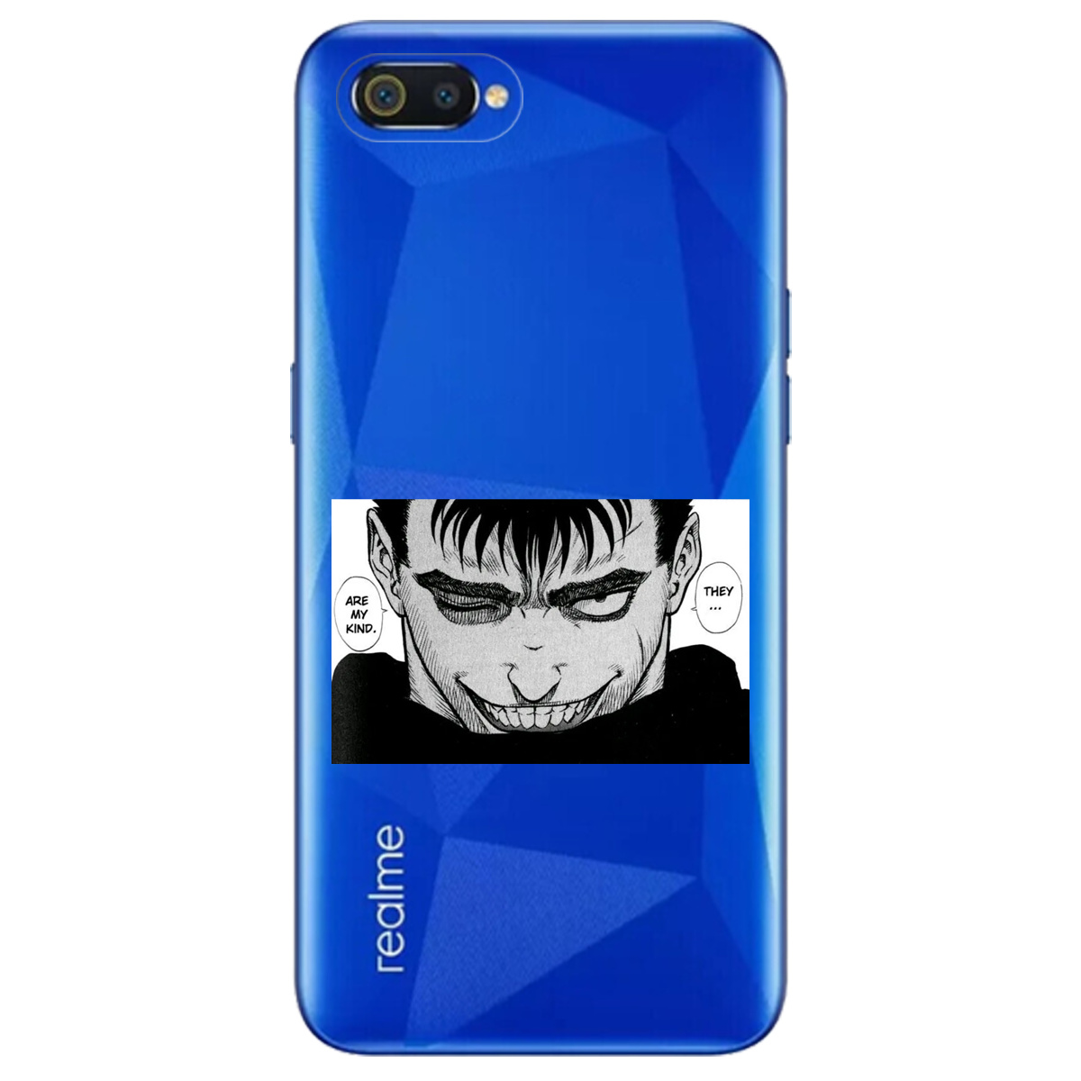 Чехол для Realme С2 прозрачный Гатс Берсерк Berserk - фото 1 - Чехлы для телефонов