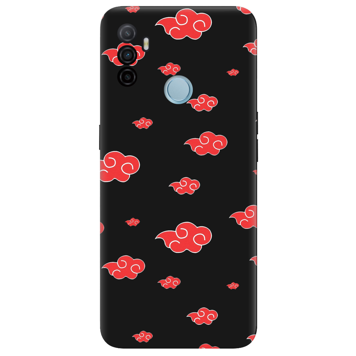 Чехол для Oppo A53/ A32/ A33 черный матовый soft touch Akatsuki - фото 1 - Чехлы для телефонов