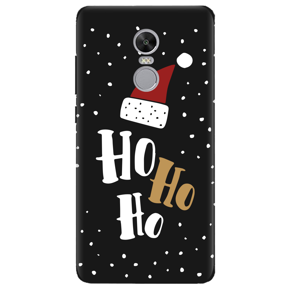 Чехол для Xiaomi Redmi 5 Plus черный матовый soft touch Ho-ho-ho - фото 1 - Чехлы для телефонов