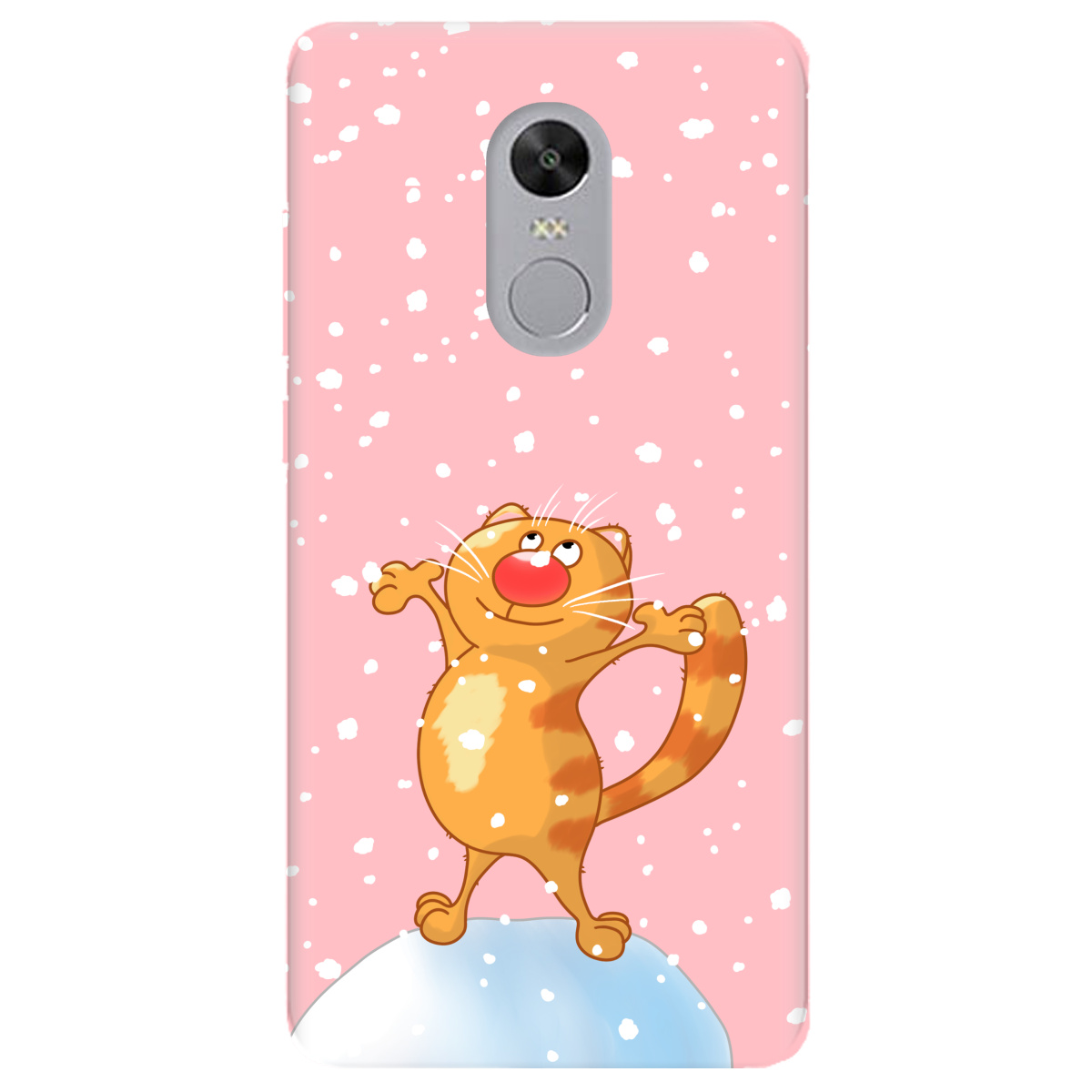 Чохол для Xiaomi Redmi 5 Plus ніжно-рожевий матовий soft touch Be Happy - фото 1 - Чохли для телефонів