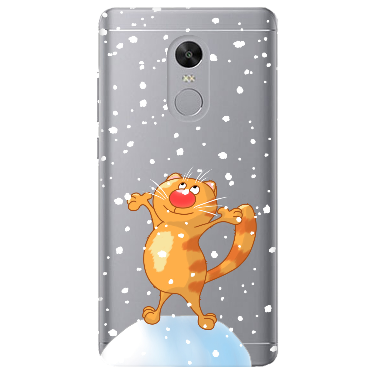 Чохол для Xiaomi Redmi 5 Plus прозорий Be Happy - фото 1 - Чохли для телефонів