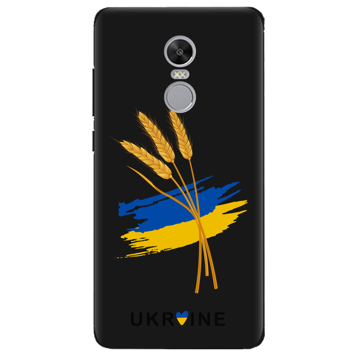 Чехол для Xiaomi Redmi 5 Plus черный матовый soft touch Spikelets - фото 1 - Чехлы для телефонов