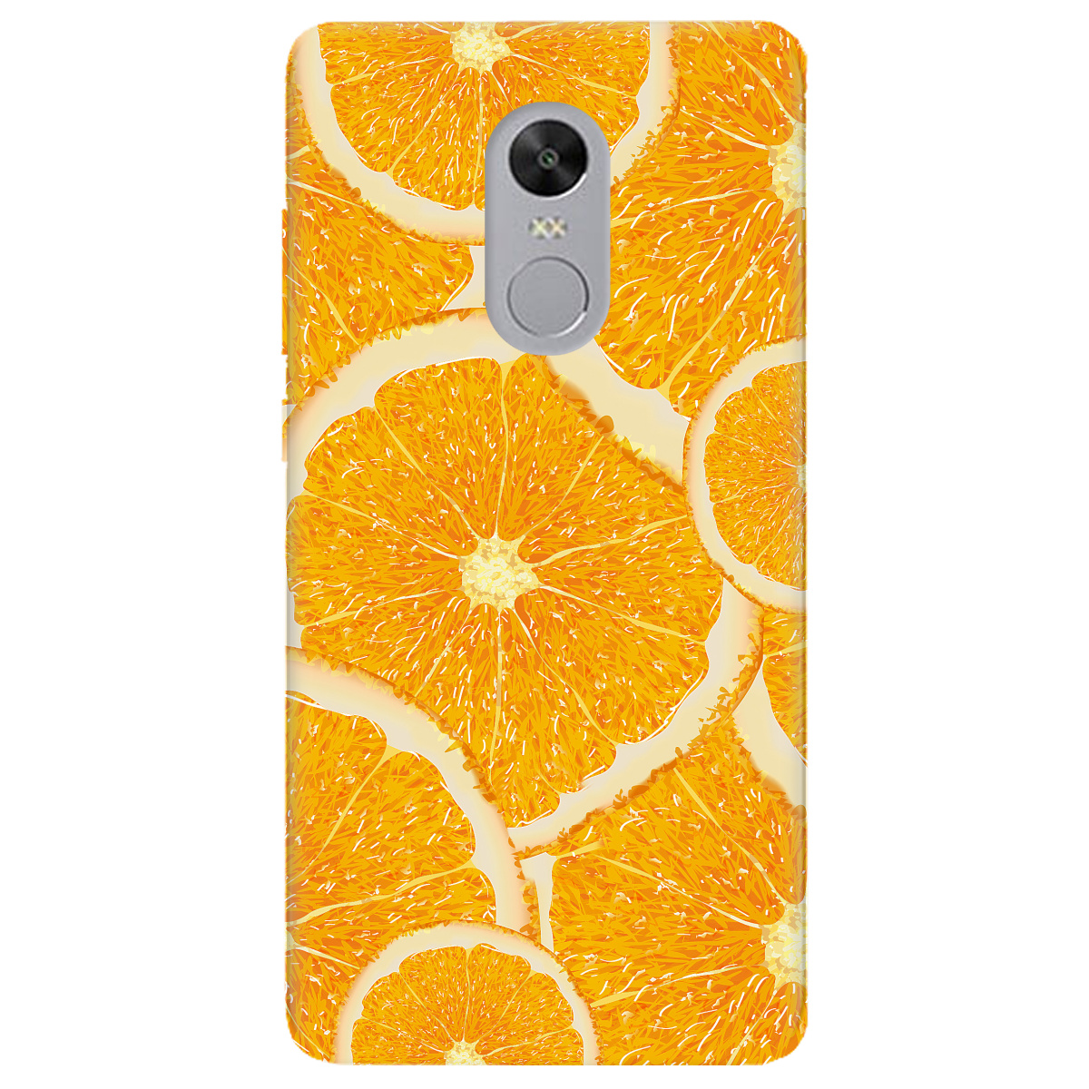 Чехол для Xiaomi Redmi 5 Plus прозрачный Orange - фото 1 - Чехлы для телефонов