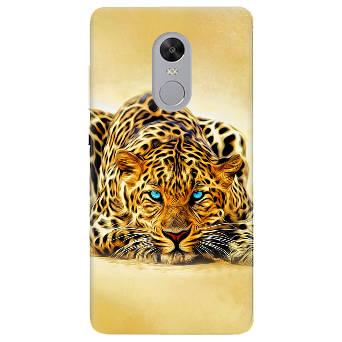 Чехол для Xiaomi Redmi 5 Plus прозрачный Леопард - фото 1 - Чехлы для телефонов