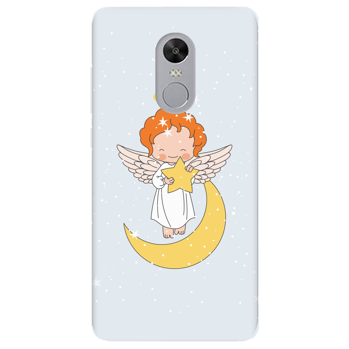 Чехол для Xiaomi Redmi 5 Plus прозрачный Angel - фото 1 - Чехлы для телефонов