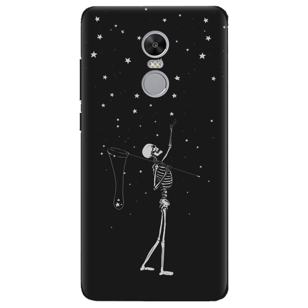 Чохол для Xiaomi Redmi 5 Plus чорний матовий soft touch Stars night - фото 1 - Чохли для телефонів