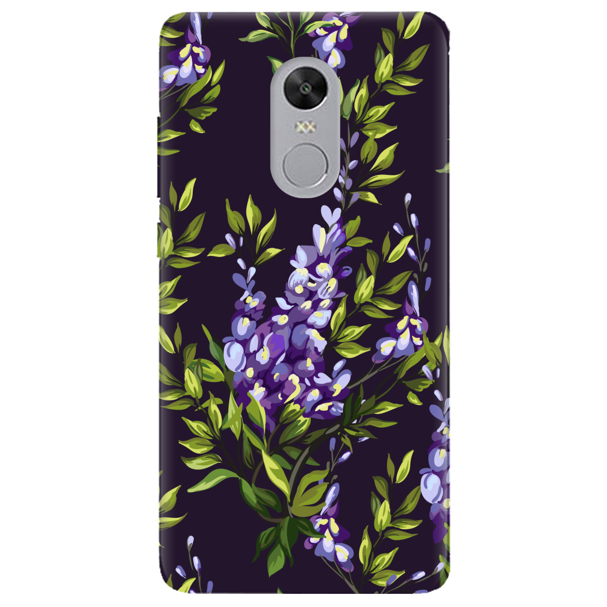 Чехол для Xiaomi Redmi 5 Plus прозрачный Violet - фото 1 - Чехлы для телефонов