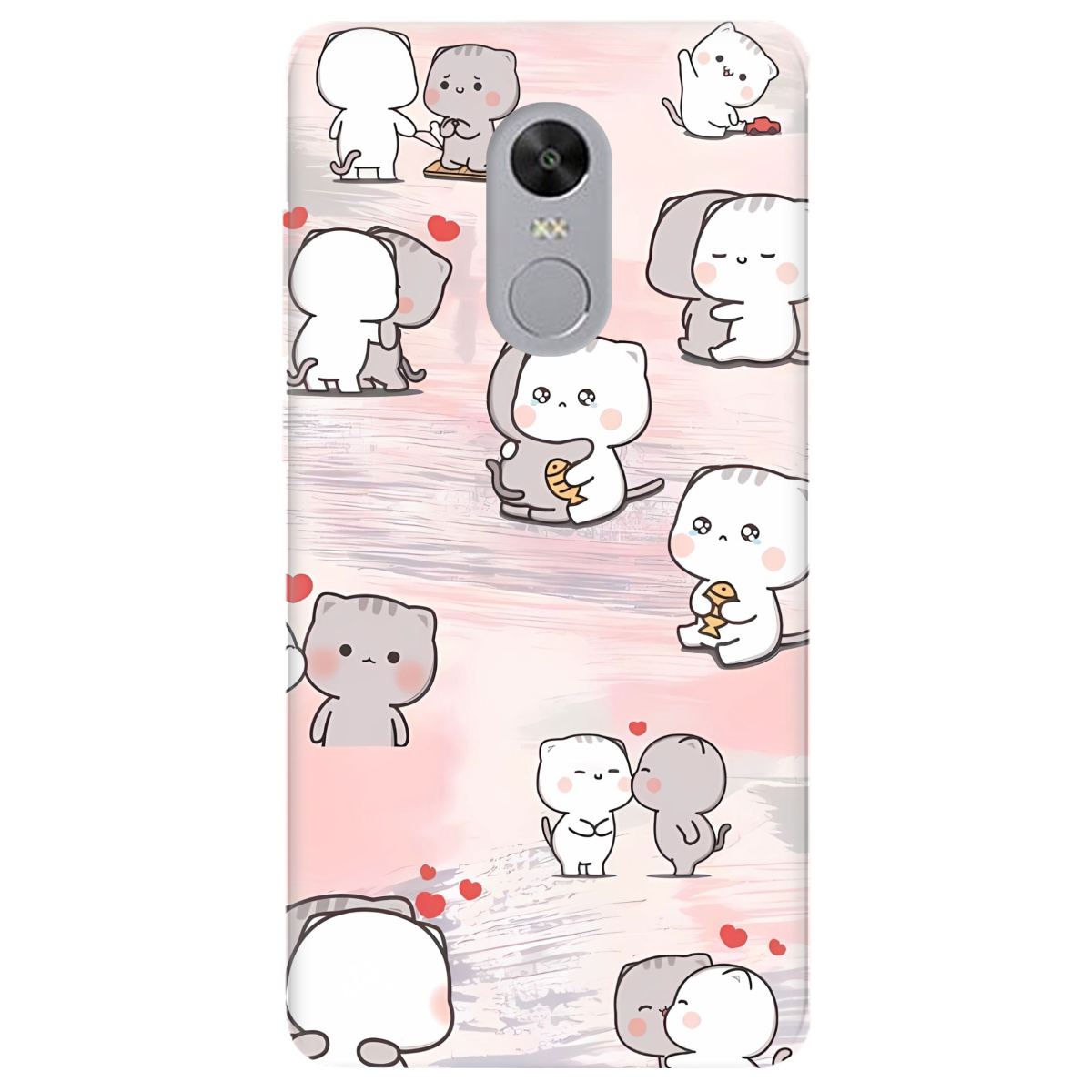 Чехол для Xiaomi Redmi 5 Plus прозрачный Meow meow - фото 1 - Чехлы для телефонов