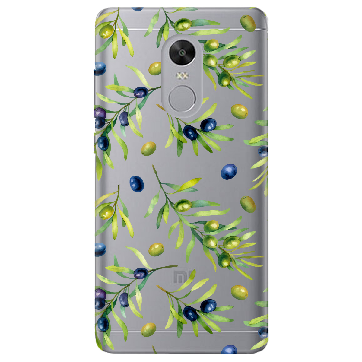Чохол для Xiaomi Redmi 5 Plus прозорий Olives - фото 1 - Чохли для телефонів