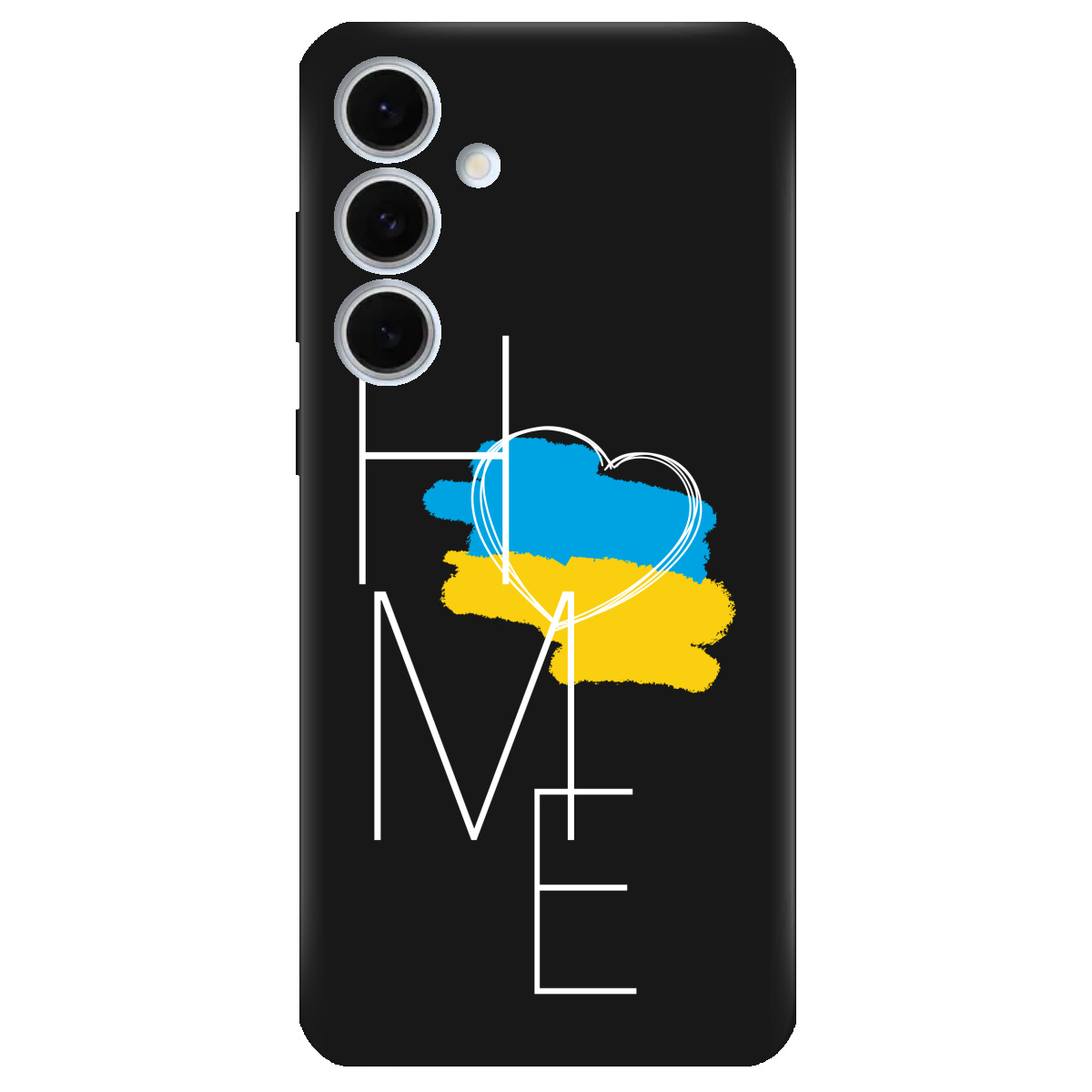 Чехол для Samsung Galaxy S24 FE черный матовый soft touch Дім - фото 1 - Чехлы для телефонов