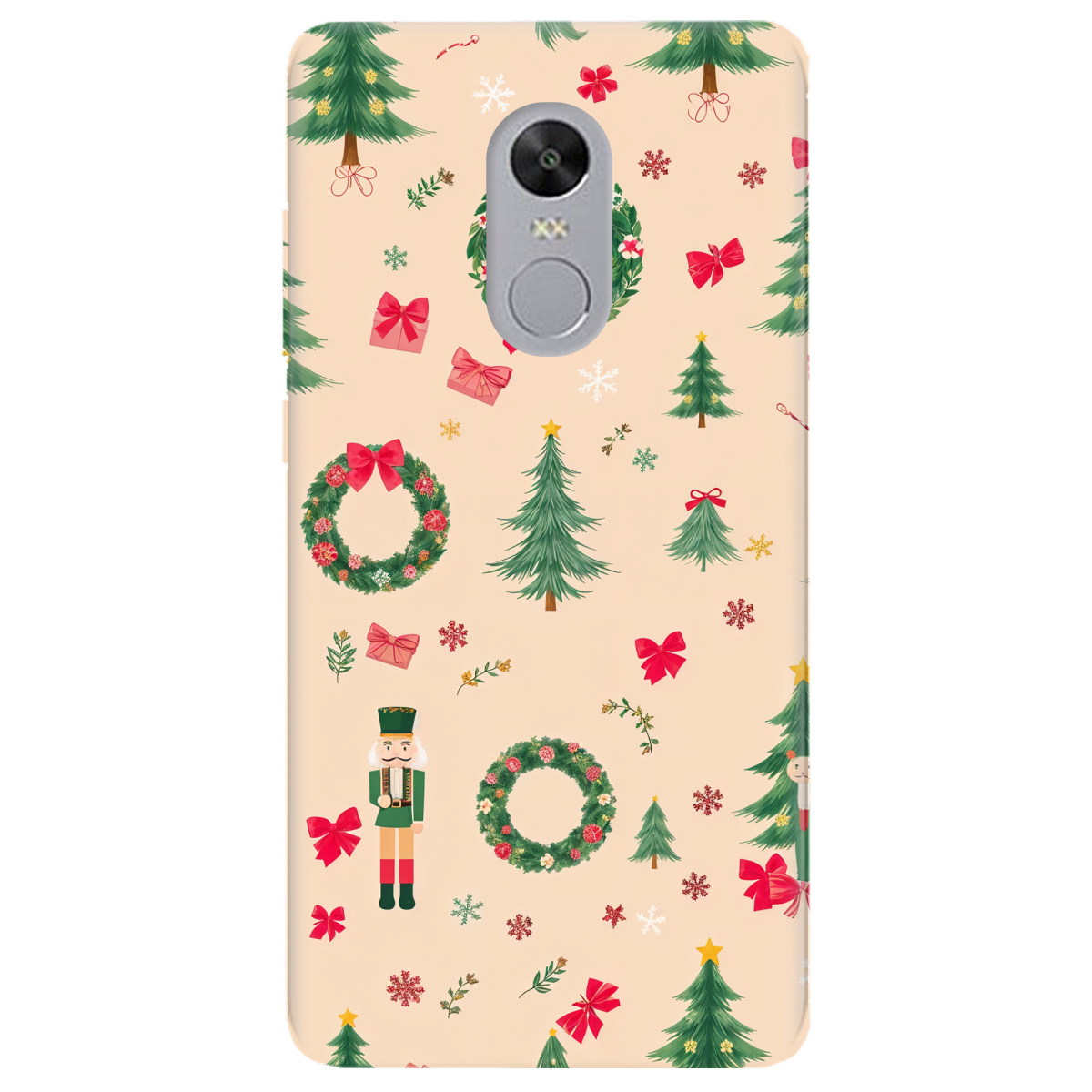 Чехол для Xiaomi Redmi 5 Plus прозрачный Christmas Traditions - фото 1 - Чехлы для телефонов