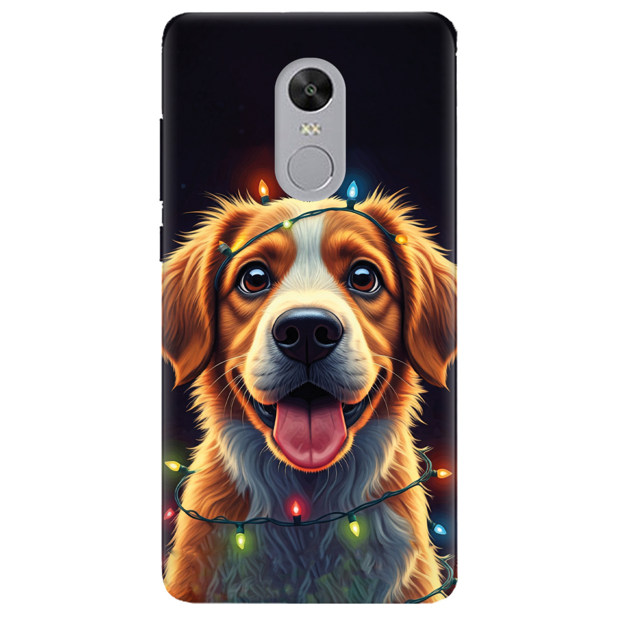 Чохол для Xiaomi Redmi 5 Plus прозорий Festive Pup - фото 1 - Чохли для телефонів