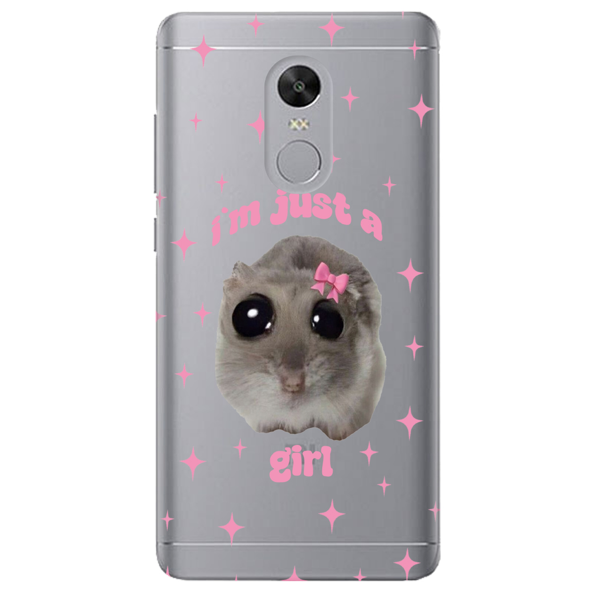 Чохол для Xiaomi Redmi 5 Plus прозорий Just a girl - фото 1 - Чохли для телефонів