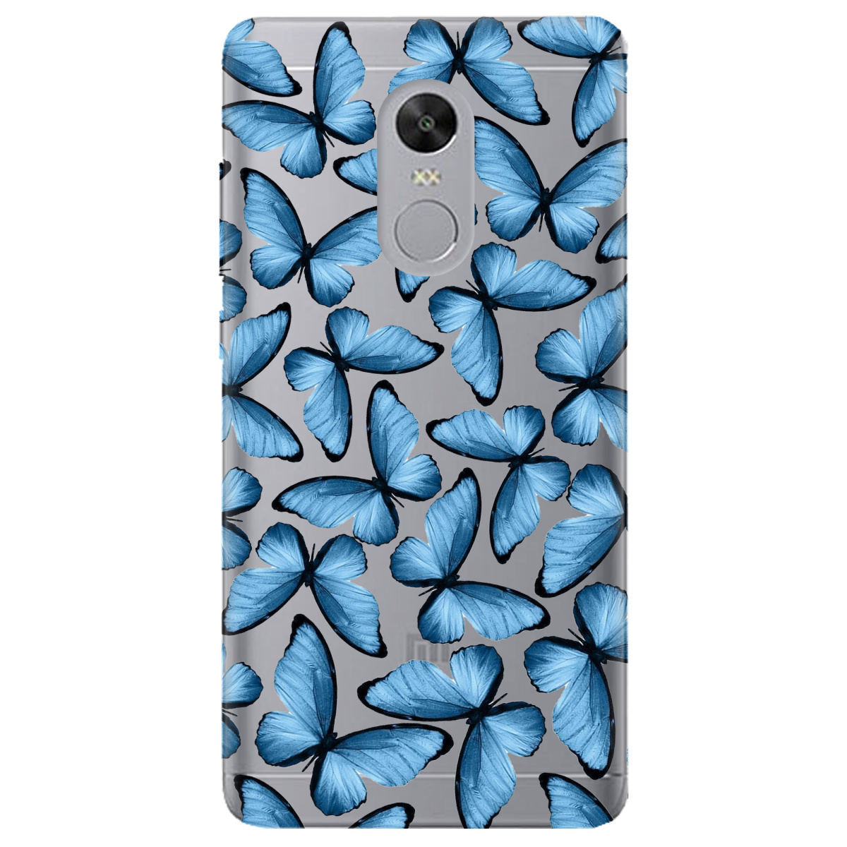 Чохол для Xiaomi Redmi 5 Plus прозорий Blue wings - фото 1 - Чохли для телефонів