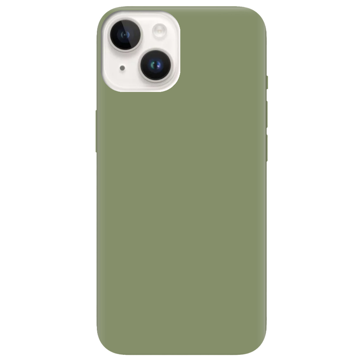 Чохол для Apple iPhone 14 Plus оливковий матовий soft touch - фото 1 - Чохли для телефонів