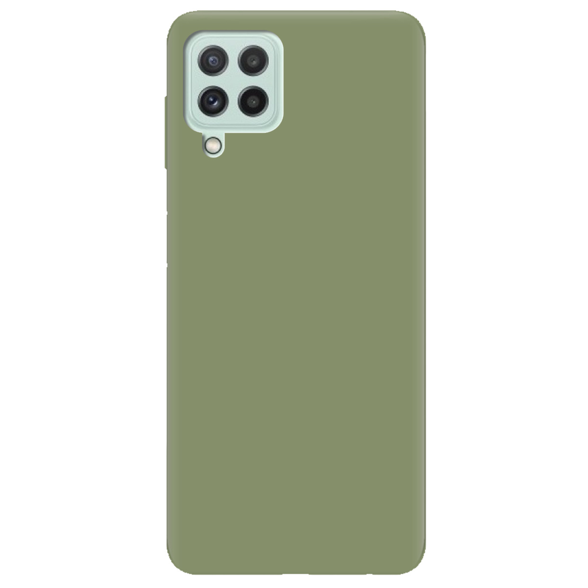 Чехол для Samsung Galaxy A22 4G оливковый матовый soft touch - фото 1 - Чехлы для телефонов