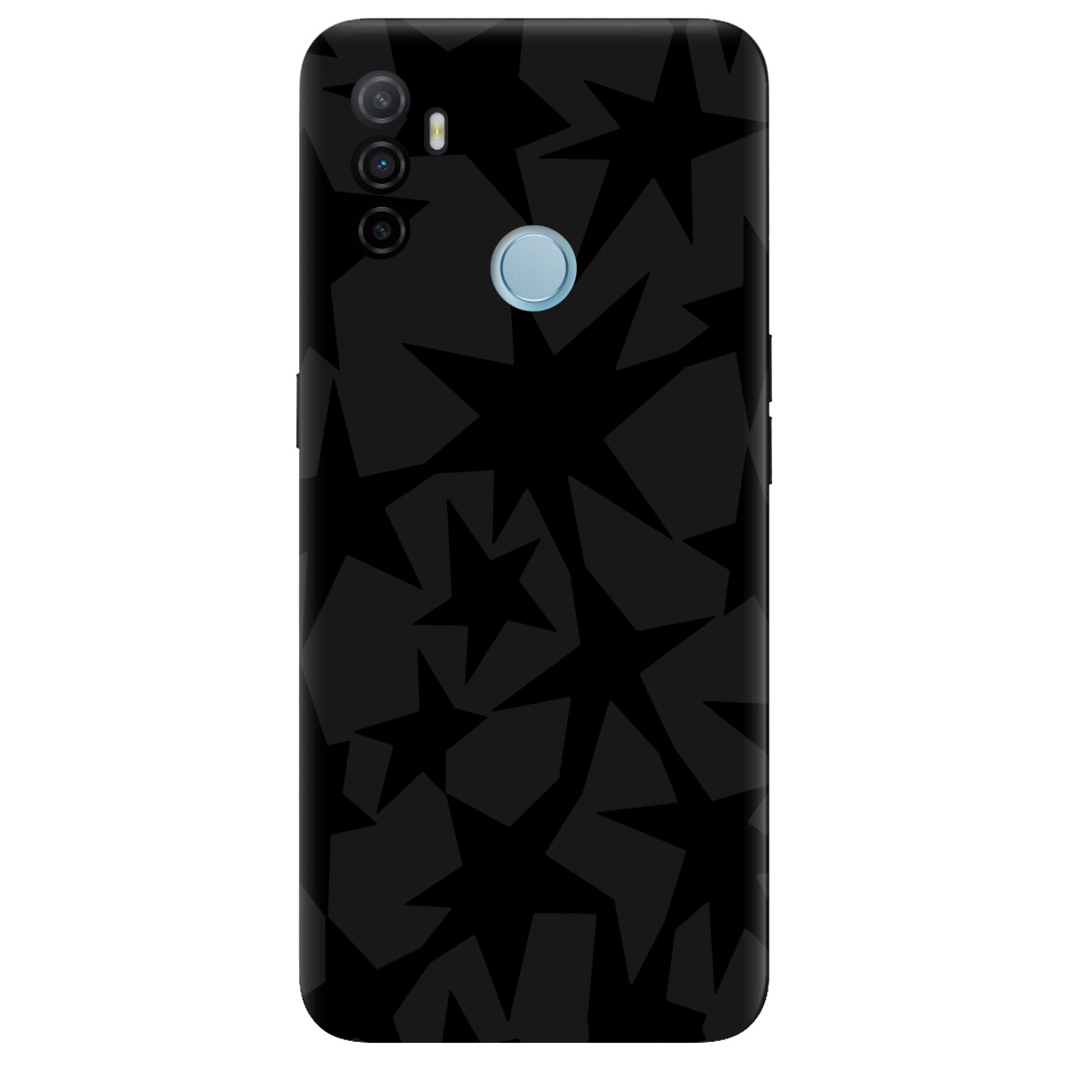 Чохол для Oppo A53/ A32/ A33 чорний матовий soft touch Black stars - фото 1 - Чохли для телефонів