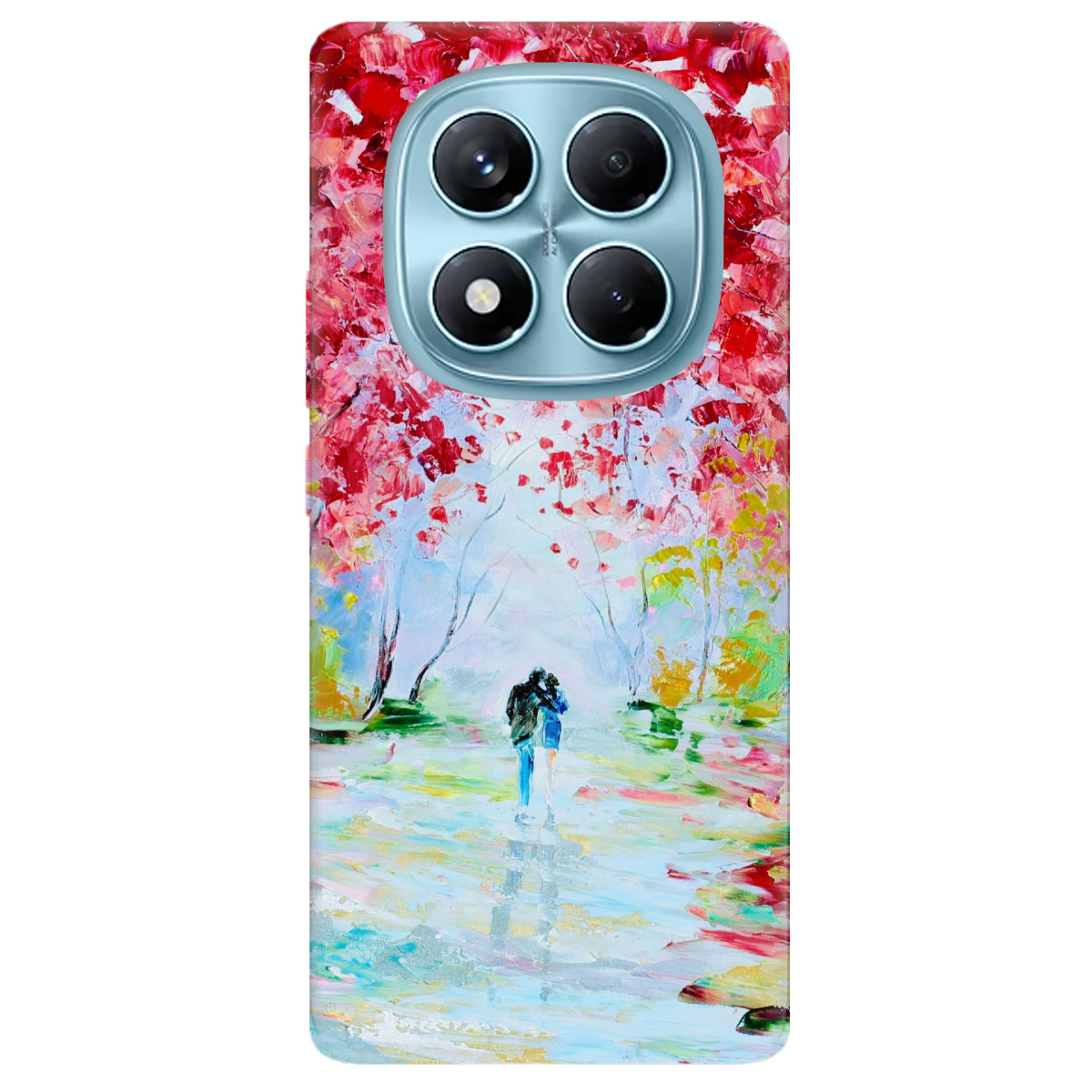 Чехол для Xiaomi Redmi Note 14 Pro 4G прозрачный Paseo romántico - фото 1 - Чехлы для телефонов