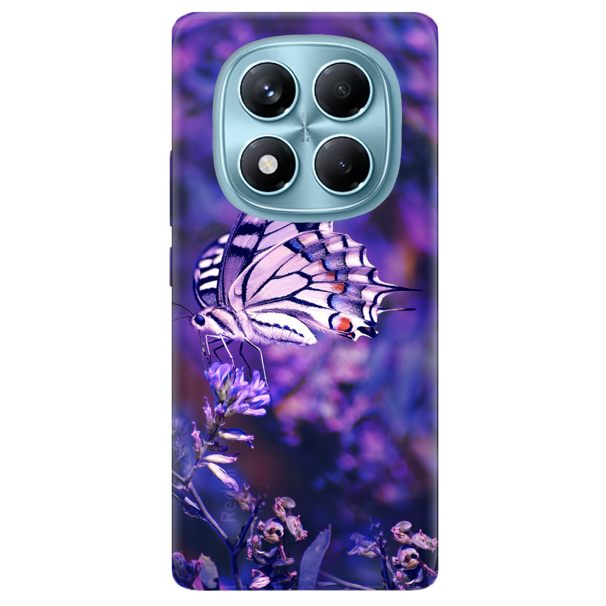 Чехол для Xiaomi Redmi Note 14 Pro 4G прозрачный Farfalla - фото 1 - Чехлы для телефонов