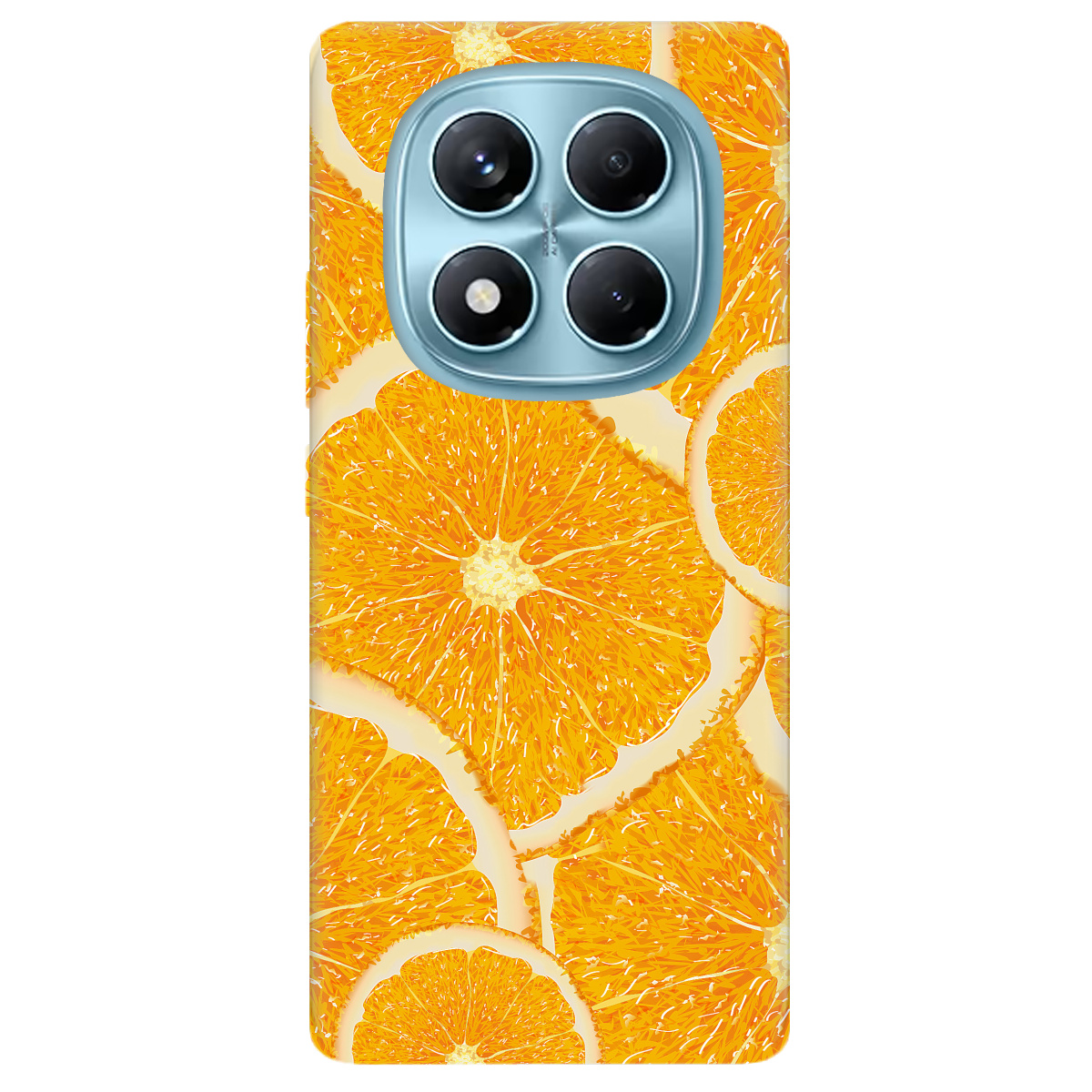 Чохол для Xiaomi Redmi Note 14 Pro 4G прозорий Orange - фото 1 - Чохли для телефонів