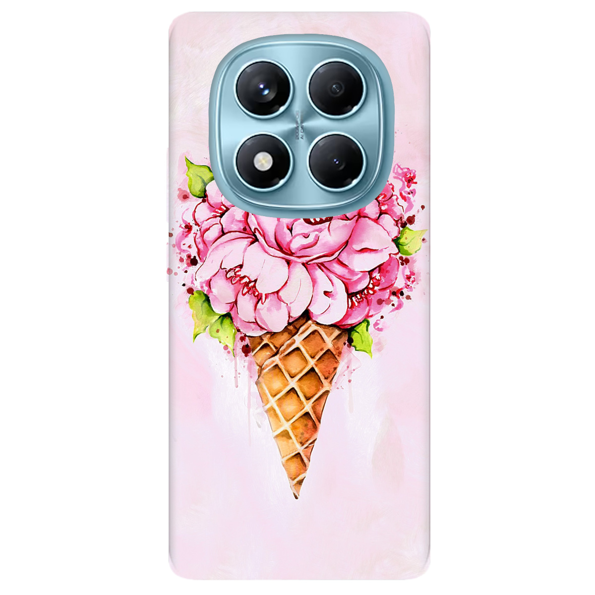 Чохол для Xiaomi Redmi Note 14 Pro 4G прозорий Ice cream - фото 1 - Чохли для телефонів