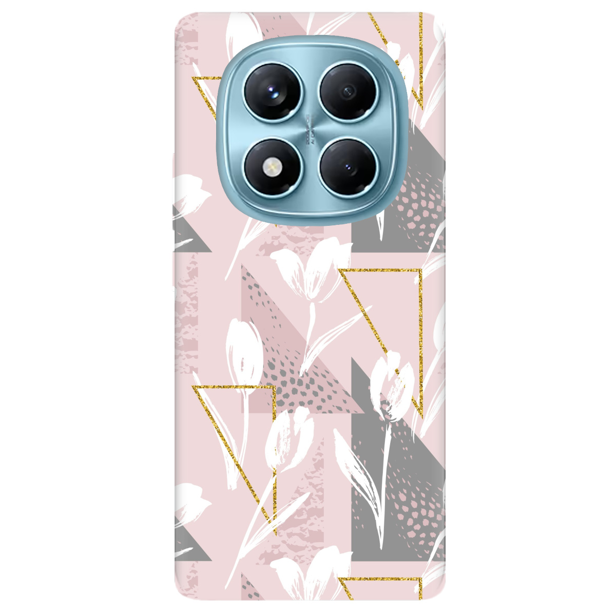Чохол для Xiaomi Redmi Note 14 Pro 4G прозорий White tulips - фото 1 - Чохли для телефонів