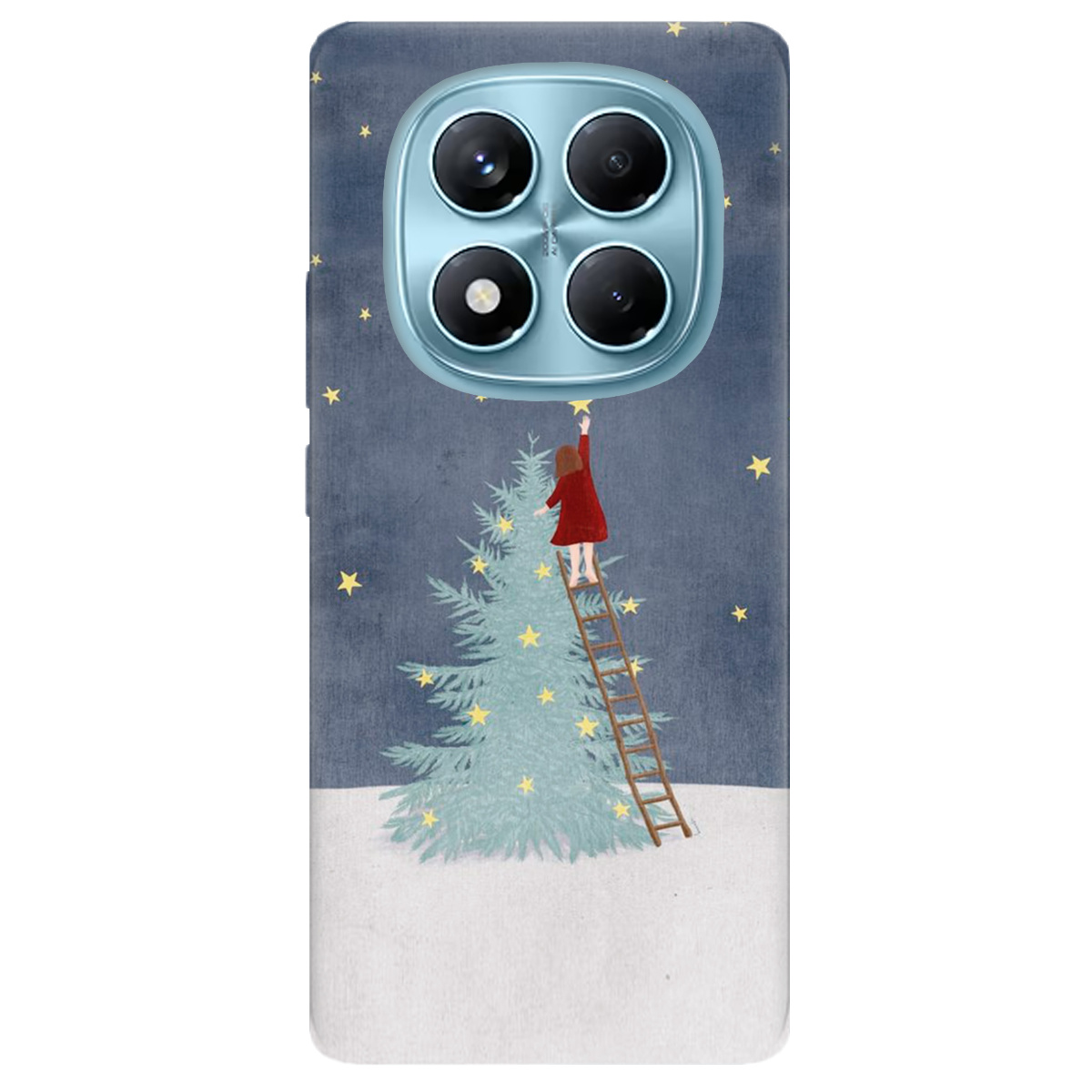 Чехол для Xiaomi Redmi Note 14 Pro 4G прозрачный Girlwithstar - фото 1 - Чехлы для телефонов