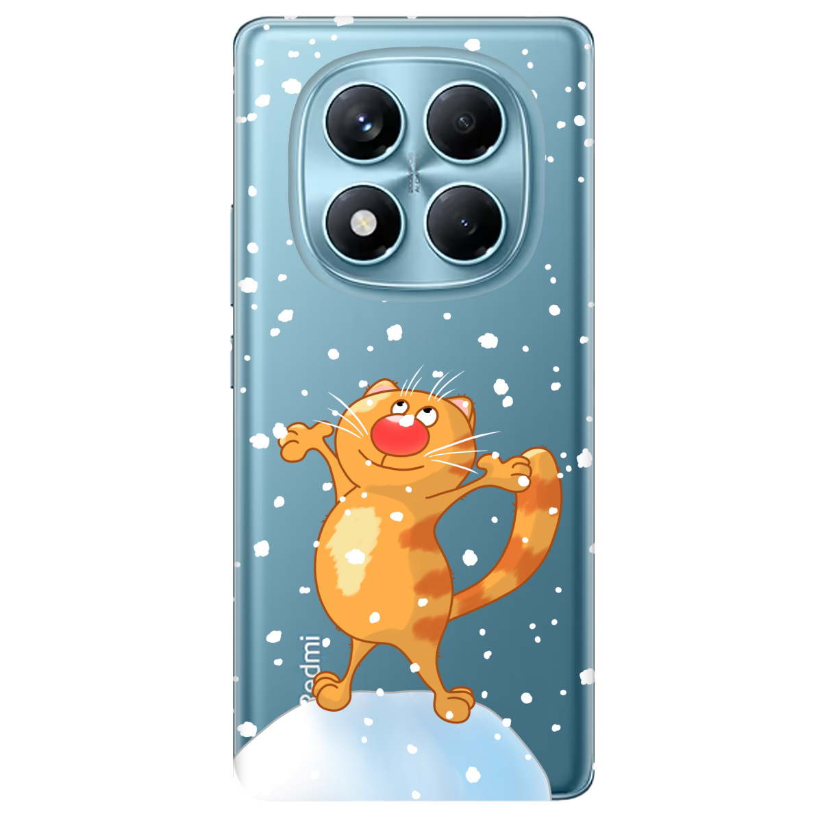 Чехол для Xiaomi Redmi Note 14 Pro 4G прозрачный Be Happy - фото 1 - Чехлы для телефонов