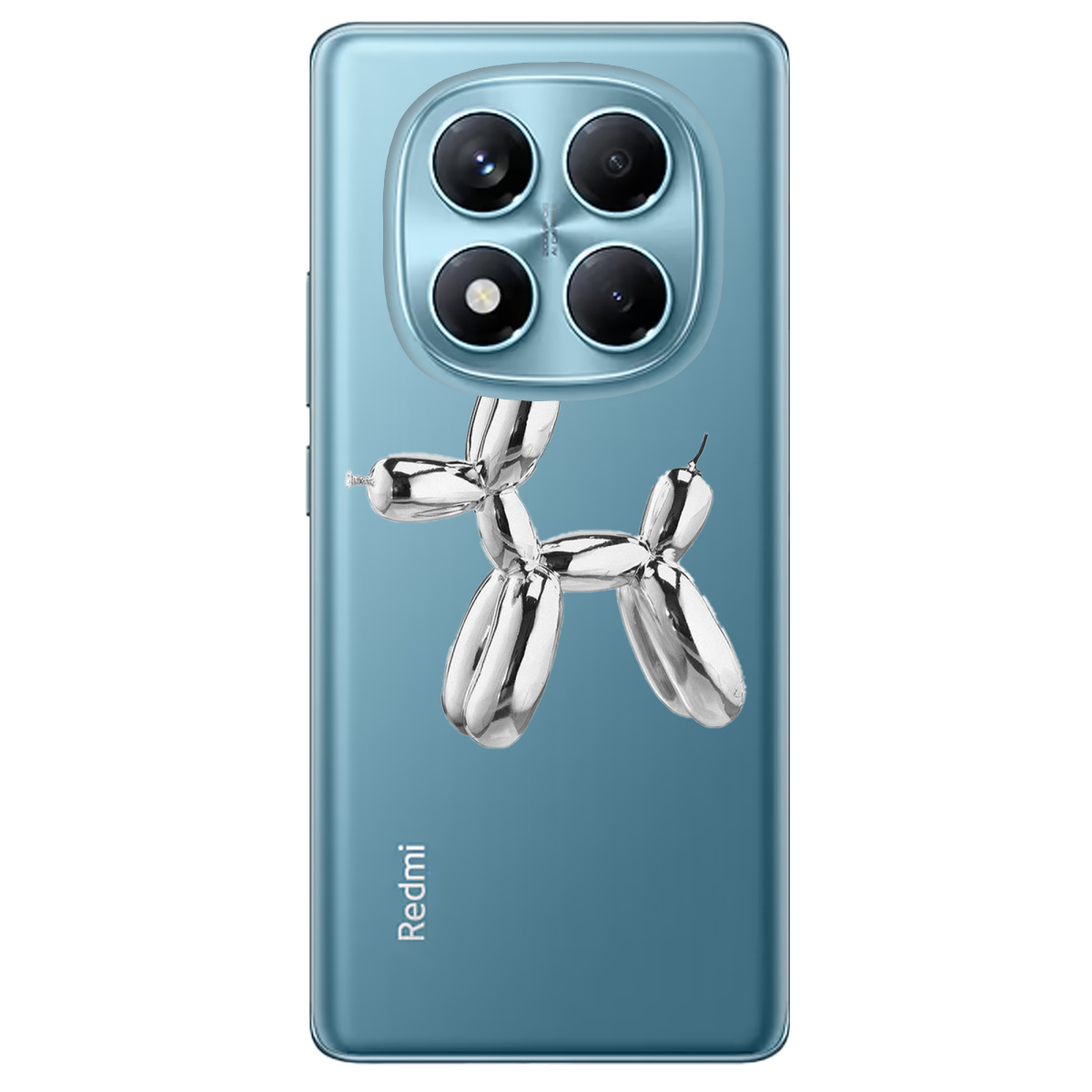 Чохол для Xiaomi Redmi Note 14 Pro 4G прозорий Silver balloon - фото 1 - Чохли для телефонів