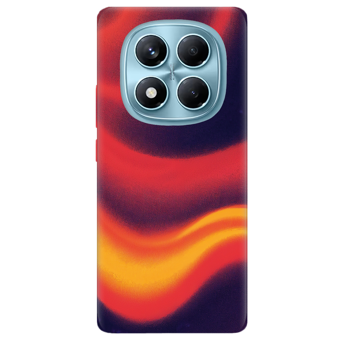 Чохол для Xiaomi Redmi Note 14 Pro 4G прозорий Fiery Waves - фото 1 - Чохли для телефонів