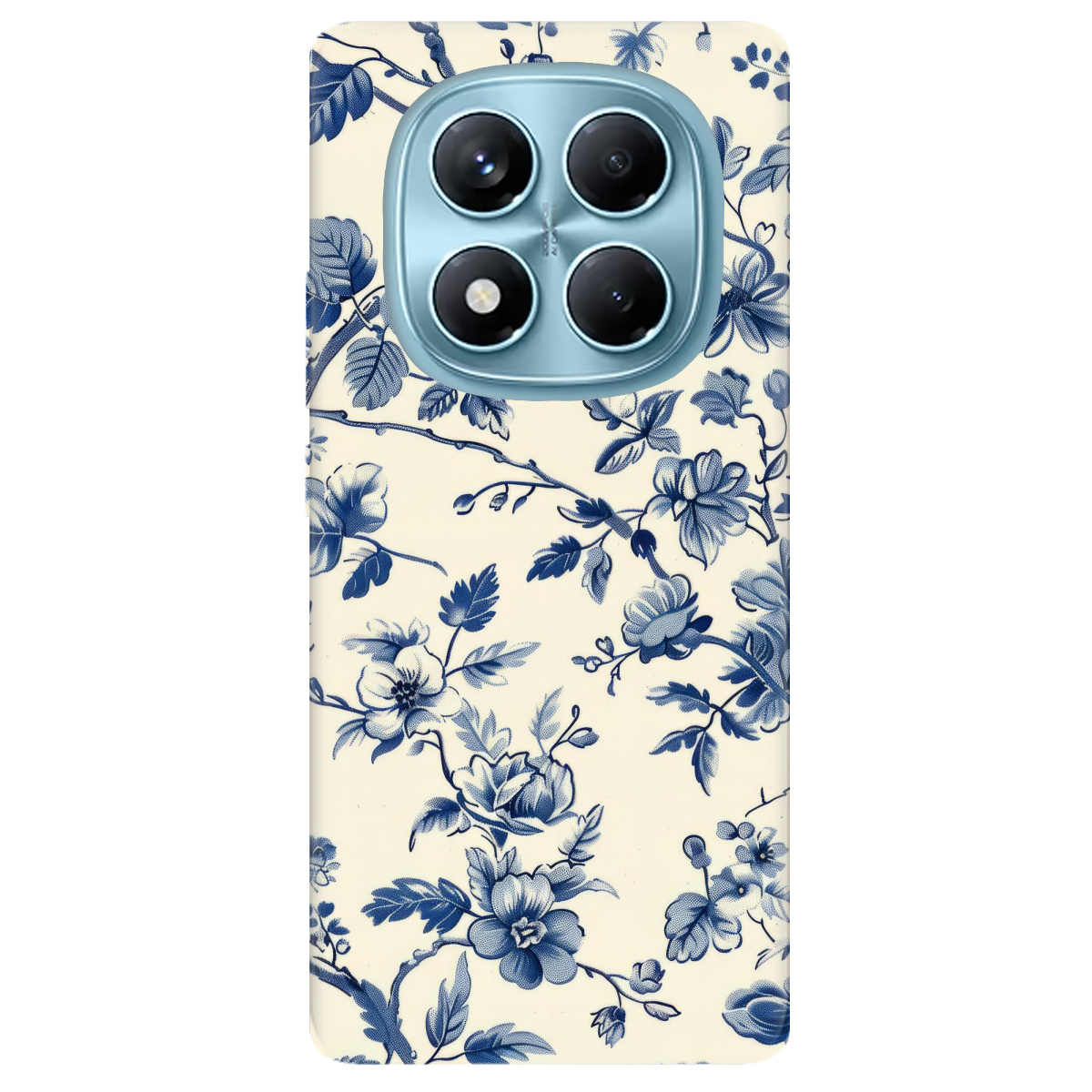 Чехол для Xiaomi Redmi Note 14 Pro 4G прозрачный Blue Garden - фото 1 - Чехлы для телефонов