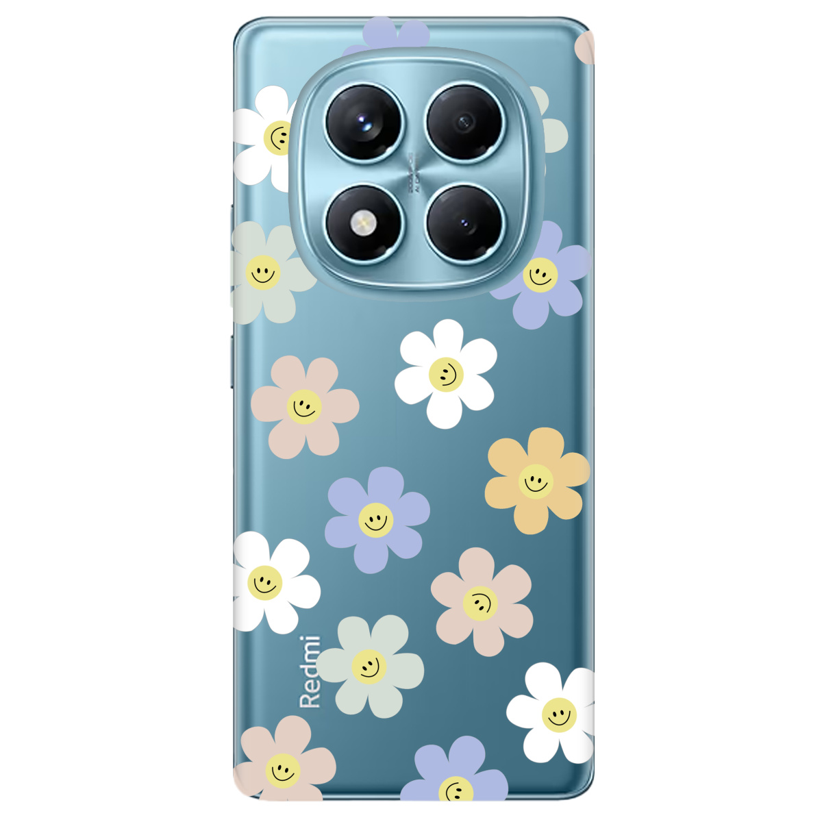 Чехол для Xiaomi Redmi Note 14 Pro 4G прозрачный Pastel Garden - фото 1 - Чехлы для телефонов