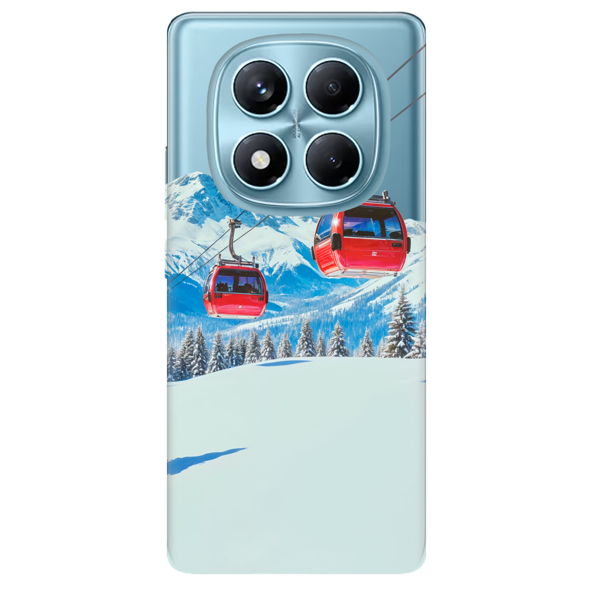 Чехол для Xiaomi Redmi Note 14 Pro 4G прозрачный Над схилами - фото 1 - Чехлы для телефонов