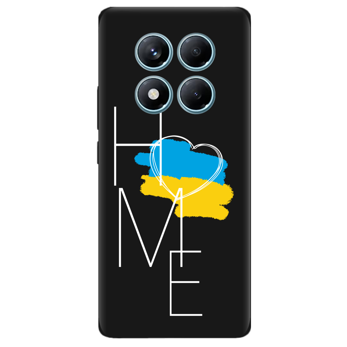 Чохол для Xiaomi Redmi Note 14 Pro 4G чорний матовий soft touch Дім - фото 1 - Чохли для телефонів