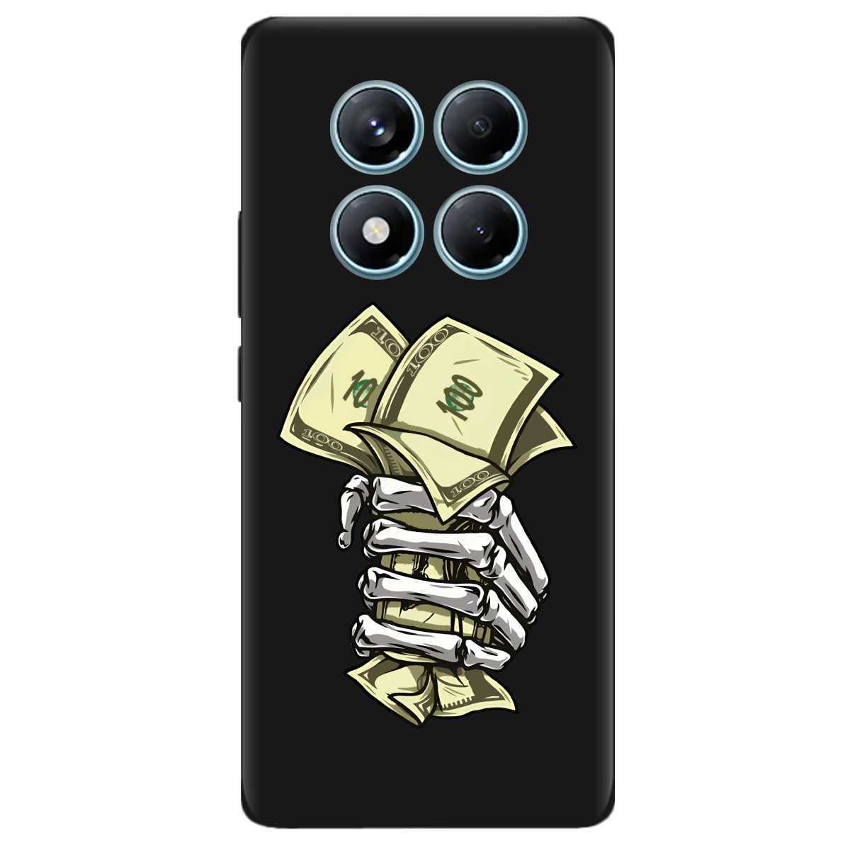 Чохол для Xiaomi Redmi Note 14 Pro 4G чорний матовий soft touch Загашник - фото 1 - Чохли для телефонів