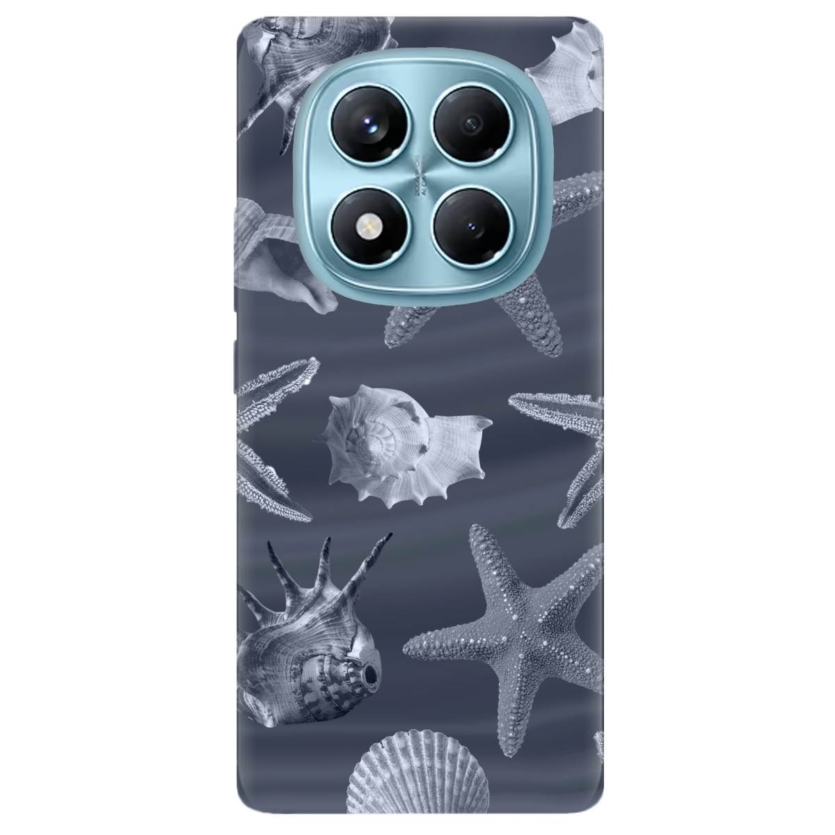 Чехол для Xiaomi Redmi Note 14 Pro 4G прозрачный Підводний світ - фото 1 - Чехлы для телефонов