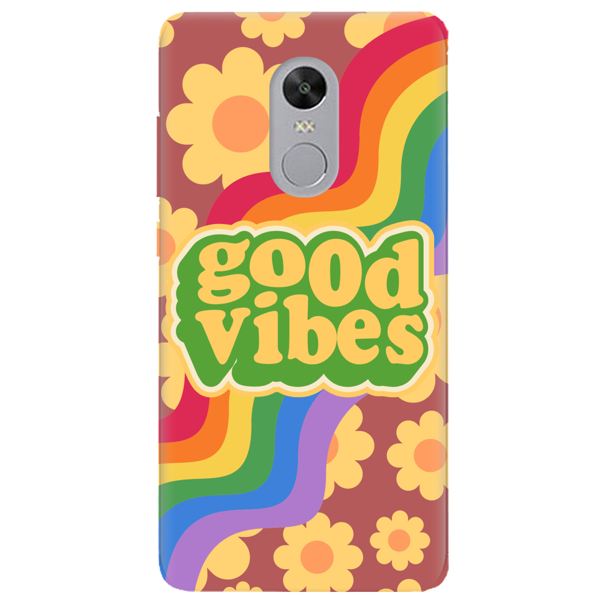 Чехол для Xiaomi Redmi 5 Plus прозрачный Good vibes - фото 1 - Чехлы для телефонов