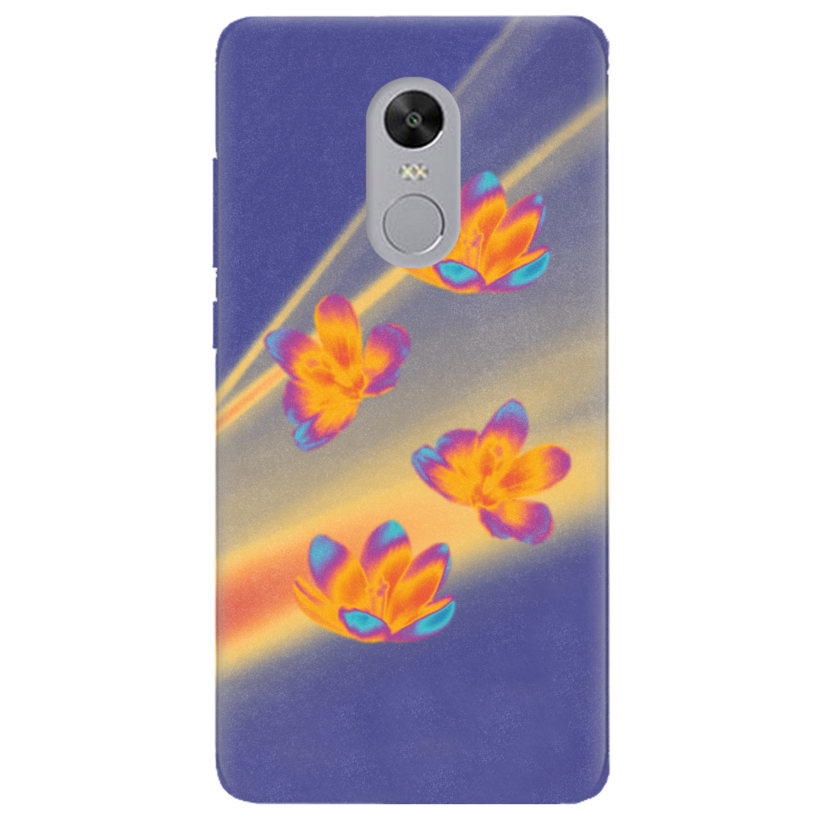 Чохол для Xiaomi Redmi 5 Plus прозорий Тепловий цвіт - фото 1 - Чохли для телефонів