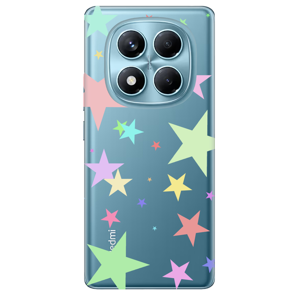 Чехол для Xiaomi Redmi Note 14 Pro 4G прозрачный Яскраві зірки - фото 1 - Чехлы для телефонов