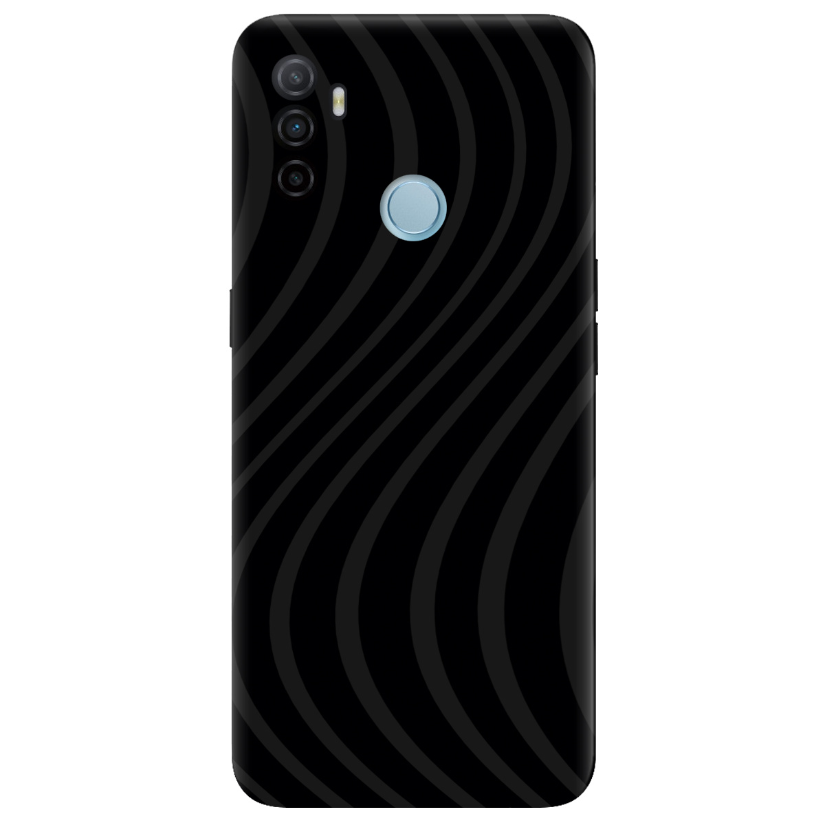 Чохол для Oppo A53/ A32/ A33 чорний матовий soft touch Вихор енергії (black) - фото 1 - Чохли для телефонів