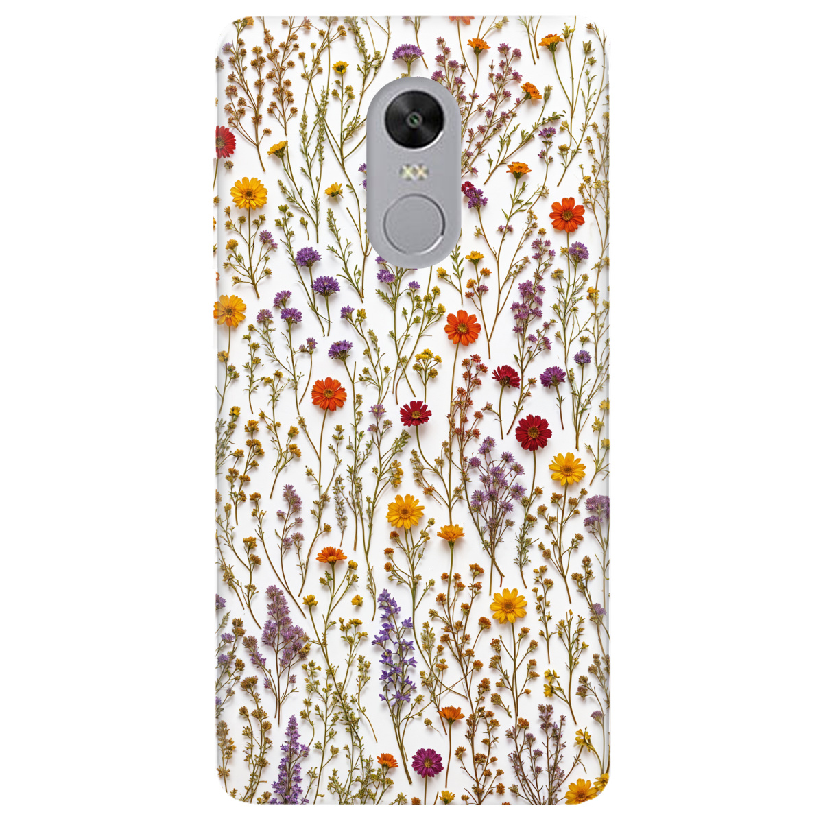 Чохол для Xiaomi Redmi 5 Plus прозорий Квіткова галявина - фото 1 - Чохли для телефонів